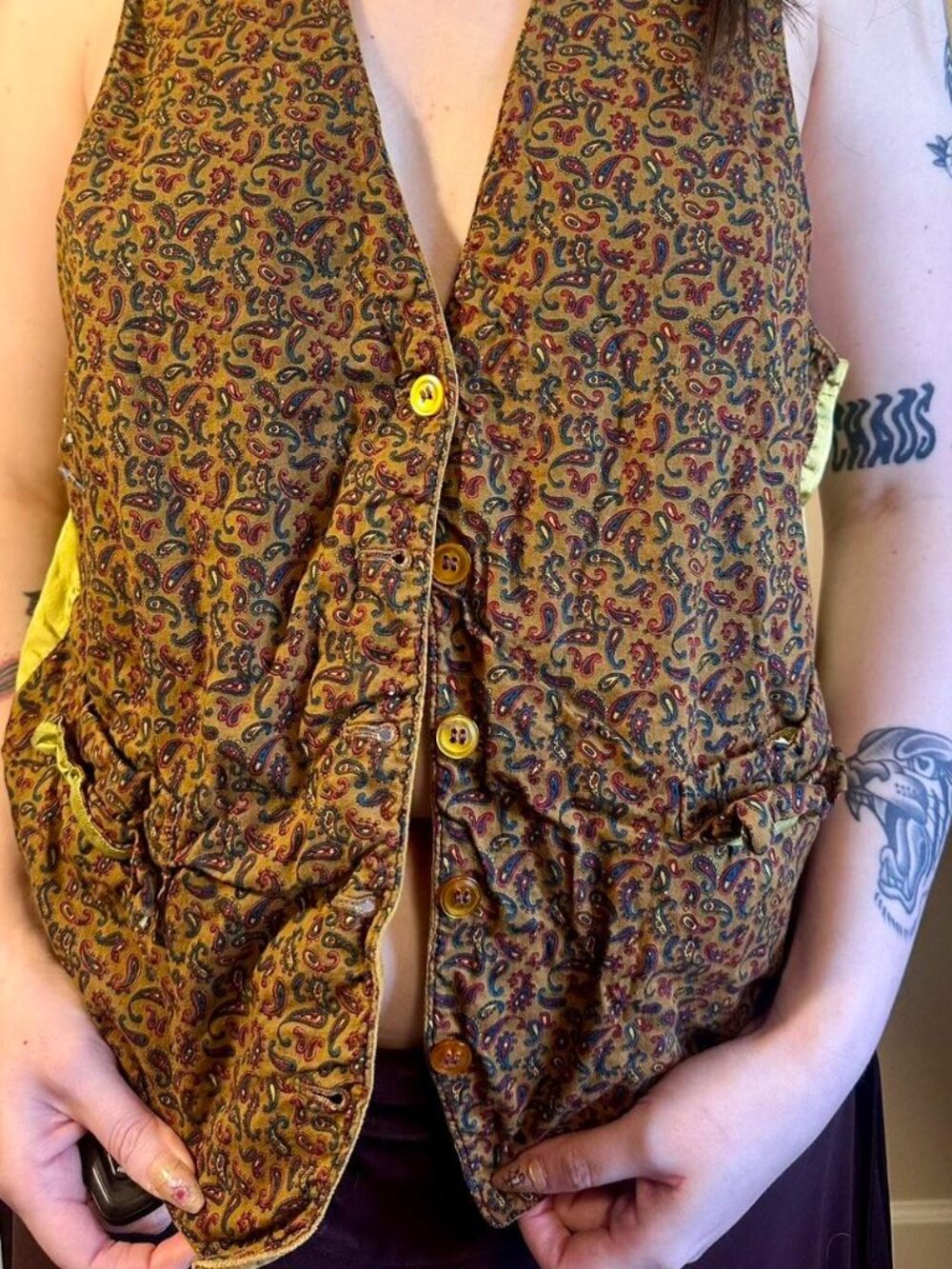Handmade Reversible Retro Vest
